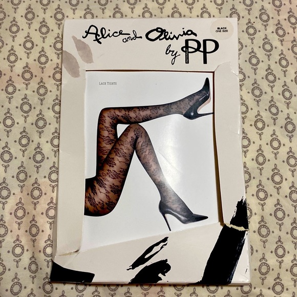 Alice + Olivia Accessories - NWT Lace tights by pretty polly OS black